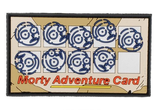 Violent Little Machine Shop Rick & Morty Adventure Card Morale Patch with 3D PVC design
